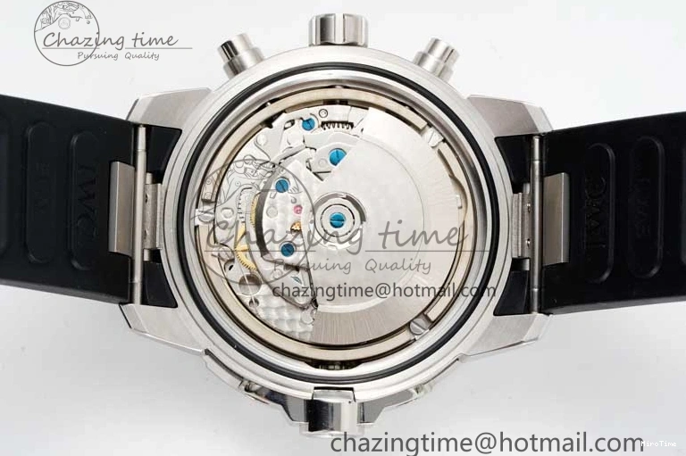 MIROTIME 0425 Aquatimer Chrono SS RSF 1:1 Best Edition Black Dial on Black Rubber Strap A EyeCatching 7073